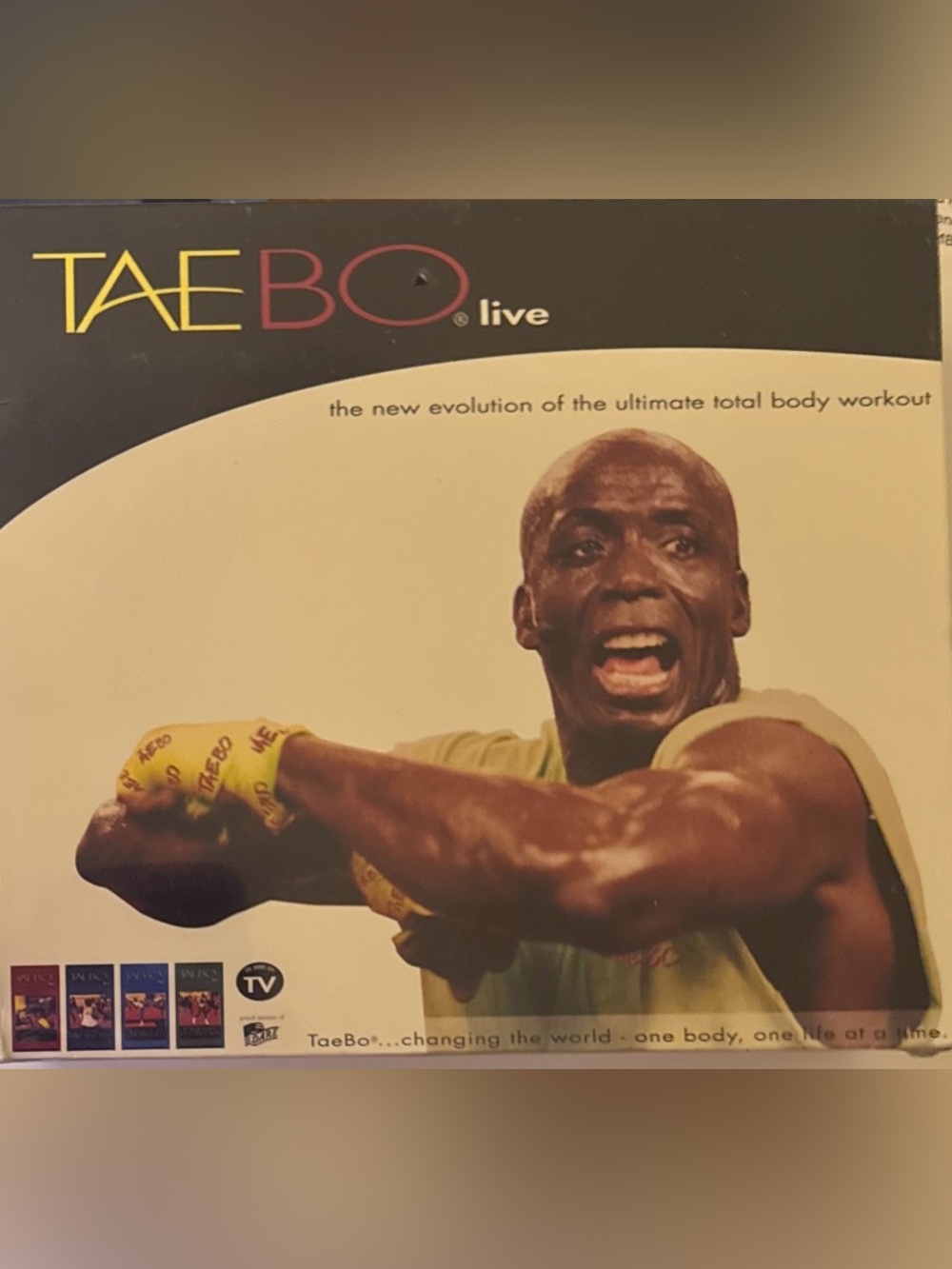 Tae Bo Live VHS Lot of 4 Billy Blanks Workout Basic Advanced 8 Min Instructional